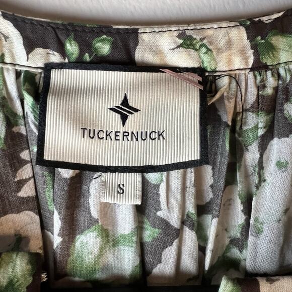 Tuckernut Bouvardia Branch Lyles Dress Size S Maxi Floral - Picture 6 of 10